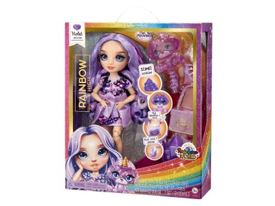 Кукла Rainbow High Classic Виолет Виллоу 28 см фиолетовая с аксессуарами 1-00420686_5