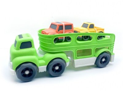 Набор игровой Funky Toys Эко-машинка Грузовик с 2 мини машинками 30 см 1-00421460_1