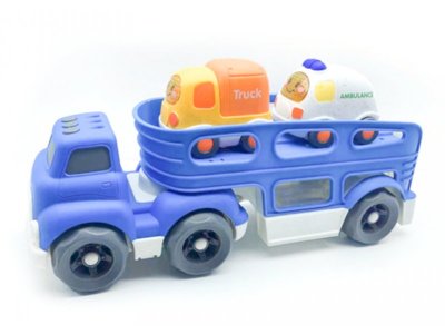 Набор игровой Funky Toys Эко-машинка Грузовик с 2 мини машинками 30 см 1-00421461_1