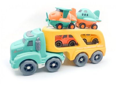 Набор игровой Funky Toys Эко-машинка Грузовик с 4 транспортными средствами 32 см 1-00421462_1
