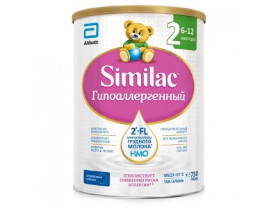 Смесь Similac ГА 2 молочная с ОГМ 6-12 мес. 750 г 1-00305134_1