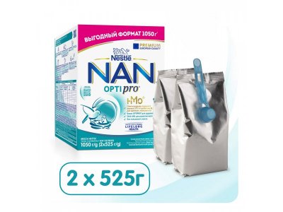 Смесь Nestle NAN 1 молочная сухая Optipro 1050 г 1-00329304_2