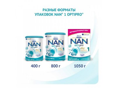 Смесь Nestle NAN 1 молочная сухая Optipro 1050 г 1-00329304_6