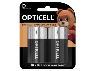 Батарейки Opticell Basic D 2 шт. 1-00421863_1