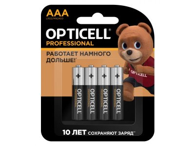 Батарейки Opticell Professional ААA 4 шт. 1-00421865_1