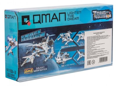 Конструктор Qman Галактический истребитель 90 деталей 1-00420376_6