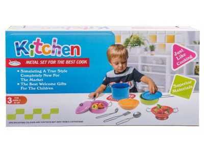 Набор посуды Aozi Toys 10 предметов 1-00420155_5