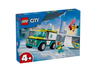 Конструктор Lego City Скорая помощь и сноубордист 1-00422118_6