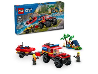 Конструктор Lego City Пожарная машина 4x4 со спасательной лодкой 1-00422124_1