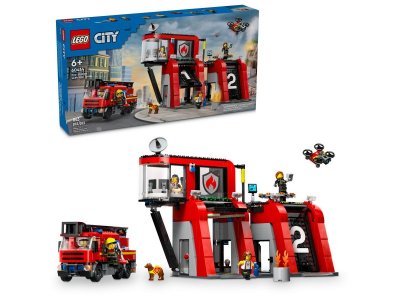 Конструктор Lego City Пожарная часть и пожарная машина 1-00422126_1