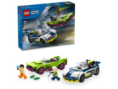 Конструктор Lego City Погоня полицейской машины за гоночным автомобилем 1-00422127_1