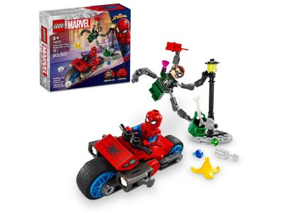 Конструктор Lego Marvel Погоня на мотоцикле: Человек-паук против доктора Осьминога 1-00422173_1