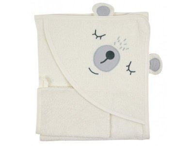 Комплект полотенце-уголок и рукавичка-мочалка Bebekevi 1-00422263_1