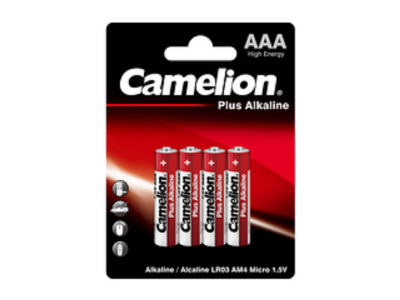 Батарейки Camelion Plus Alkaline BL4  LR03 (LR03-BP4, 1.5В) 4 шт. 1-00423261_1