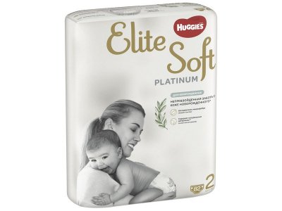 Подгузники Huggies Elite Soft Platinum 2 (4-8 кг), 82 шт. 1-00338524_2