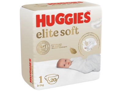 Подгузники Huggies Elite Soft 1 (3-5 кг), 20 шт. 1-00400557_2