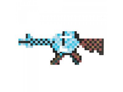 Игрушка Яигрушка Автомат пиксельный ледяной, 49 см 1-00424659_1