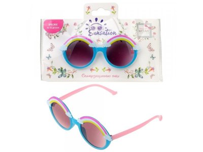 Солнцезащитные очки Lukky Fashion детские Радуга-Дуга, оправа круглая 1-00425027_1