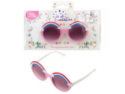 Солнцезащитные очки Lukky Fashion детские Радуга-Дуга, оправа круглая 1-00425028_1