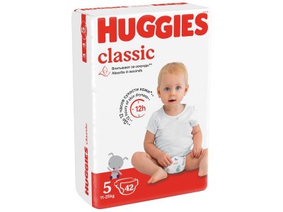 Подгузники Huggies Classic 5 11-25 кг, 42 шт. 1-00006117_2