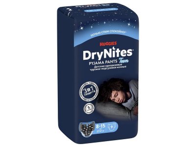 Подгузники-трусики Huggies Dry Nites для мальчиков 8-15 лет 27-57 кг, 9 шт. 1-00020616_13
