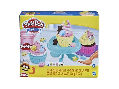 Набор Play-Doh Kitchen Creations: Кафе мороженое/Кексы на десерт/Закуски и бутерброды/Поп-корн и кон 1-00425555_3