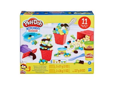Набор Play-Doh Kitchen Creations: Кафе мороженое/Кексы на десерт/Закуски и бутерброды/Поп-корн и кон 1-00425555_7