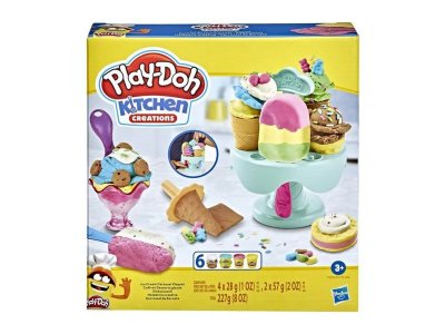 Набор Play-Doh Kitchen Creations: Веселая лапша/Молоко и печенье/Гамбургер и картофель/Карусель с мо 1-00425556_2
