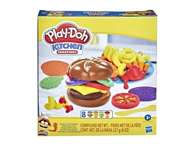 Набор Play-Doh Kitchen Creations: Веселая лапша/Молоко и печенье/Гамбургер и картофель/Карусель с мо 1-00425556_5