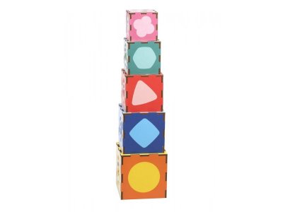 Кубики Mapacha Умные Цветняшки 3в1: кубики, сортер, пирамидка 1-00425946_4