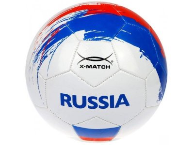 Мяч футбольный X-Match Россия, 1 слой PVC 1,6 мм 1-00426878_1