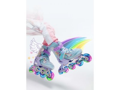 Ролики раздвижные AmaroBaby Rainbow со светящимися колесами 1-00428127_2