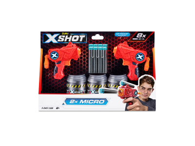 Набор игровой Zuru X-Shot Excel Micro (бластер - 2 шт., мишень - 3 шт., стрелы) 1-00429853_5