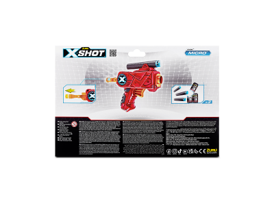 Набор игровой Zuru X-Shot Excel Micro (бластер - 2 шт., мишень - 3 шт., стрелы) 1-00429853_8