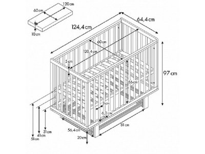 Кроватка Polini kids Simple 340 с маятником 1-00428522_2