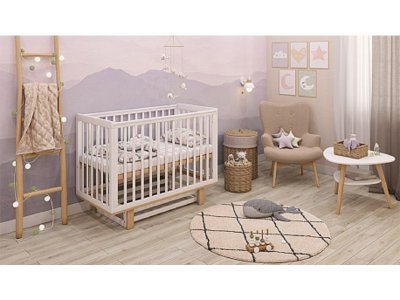 Кроватка Polini kids Simple 340 с маятником 1-00428523_5