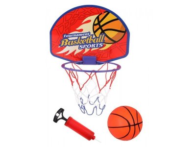 Набор для баскетбол Наша Игрушка Щит с кольцом, мяч, насос с иглой 1-00429833_1