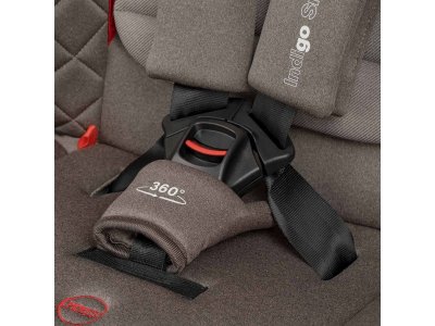 Автокресло Indigo Smart+ Isofix, капюшон, подножка, 0-36 кг, 0-12 лет, гр.0/1/2/3 1-00430145_10