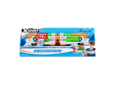 Водный бластер Zuru X-Shot Water Фаст Филл Микро 2 шт. 1-00429873_4