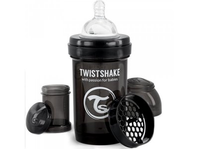 Бутылочка Twistshake Superhero для кормления антиколиковая с силиконовой соской р.S, 180 мл 1-00342370_1