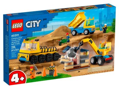 Конструктор Lego City Строительные машины и кран с шаром для сноса 1-00430328_3