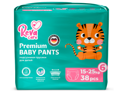 Подгузники-трусики Reva Care Premium XXL (15-25 кг) 38 шт. 1-00431207_1