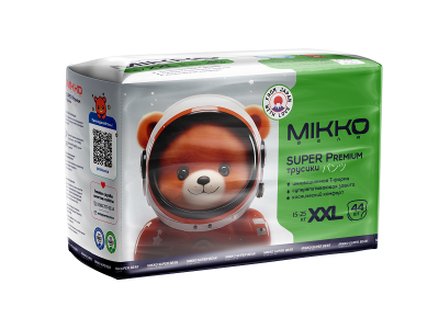 Подгузники-трусики Mikko bear Super Premium XXL (15-25 кг) 44 шт. 1-00431212_2