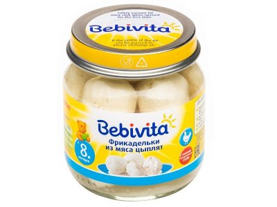 Пюре Bebivita Фрикадельки из мяса цыплят 100 г 1-00431314_1