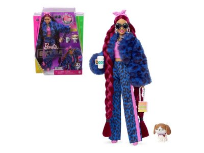 Набор игровой Barbie Extra Кукла с модными аксессуарами и фигуркой питомца 1-00420099_1