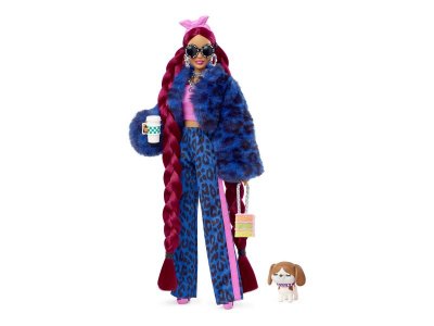 Набор игровой Barbie Extra Кукла с модными аксессуарами и фигуркой питомца 1-00420099_9