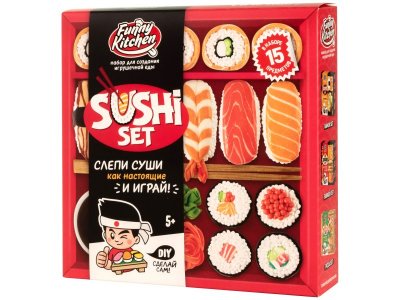 Набор для лепки Slime Лаборатория Funny Kitchen Sushi set 1-00431511_3