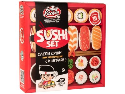 Набор для лепки Slime Лаборатория Funny Kitchen Sushi set 1-00431511_4