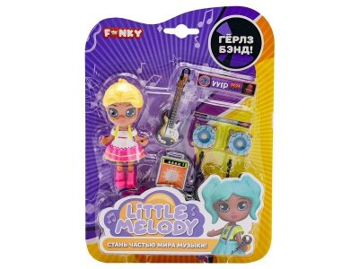 Набор игровой Funky Toys куколка в платье Адель с музыкальными аксессуарами 1-00431548_1