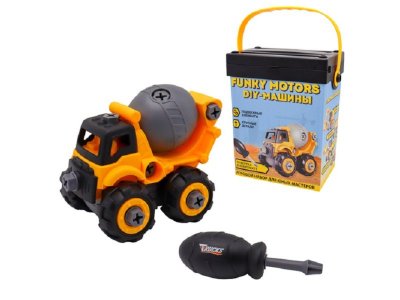 Игрушка Funky Toys DIY Бетономешалка с отверткой 1-00431572_1